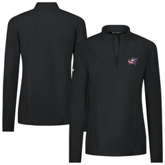 Columbus Blue Jackets Levelwear Women's Upright Quarter-Zip Pullover - Black | NHL on sale