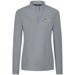 Nashville Predators Levelwear Women's Upright Quarter-Zip Pullover - Gray | NHL online