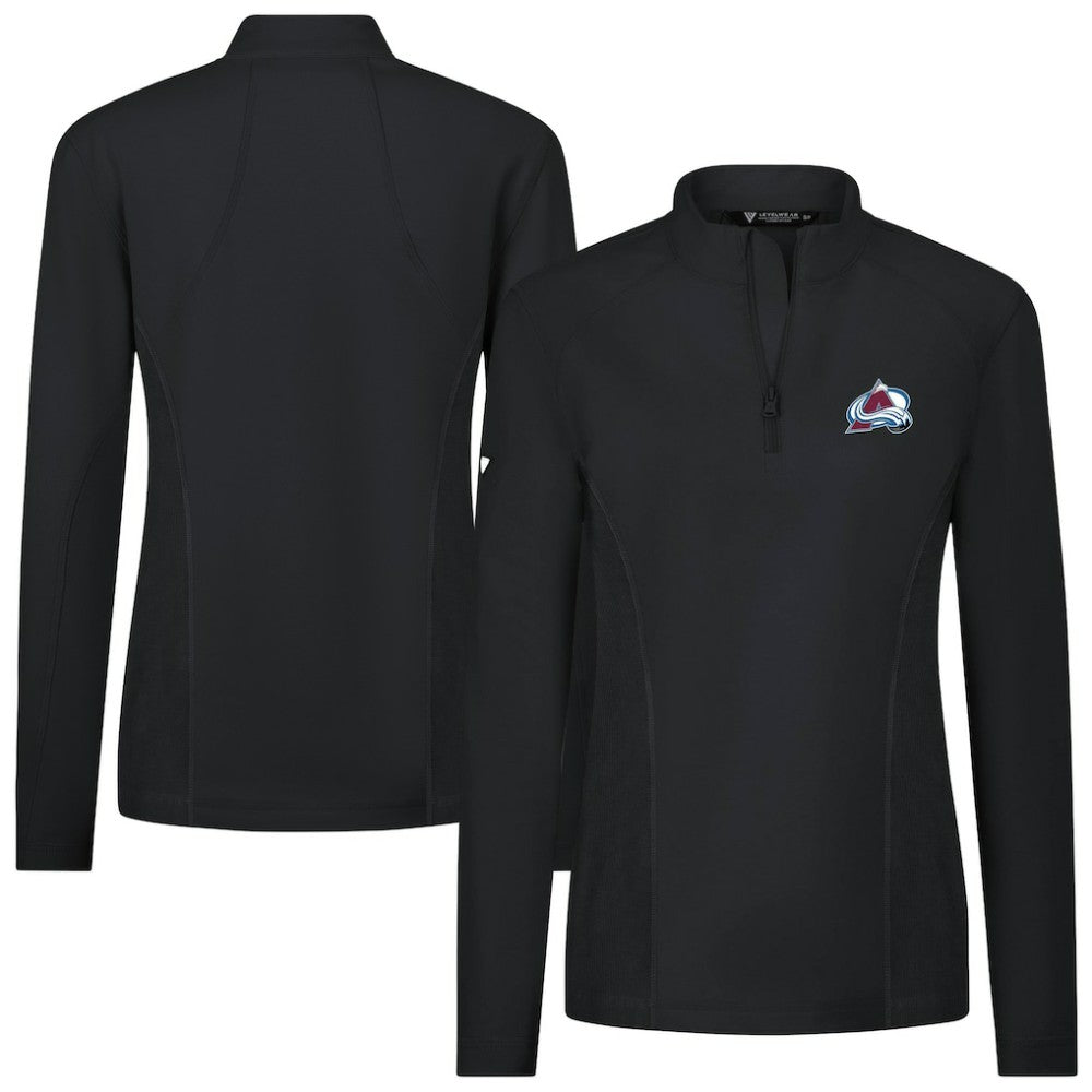 Colorado Avalanche Levelwear Women's Upright Quarter-Zip Pullover - Black | NHL on sale