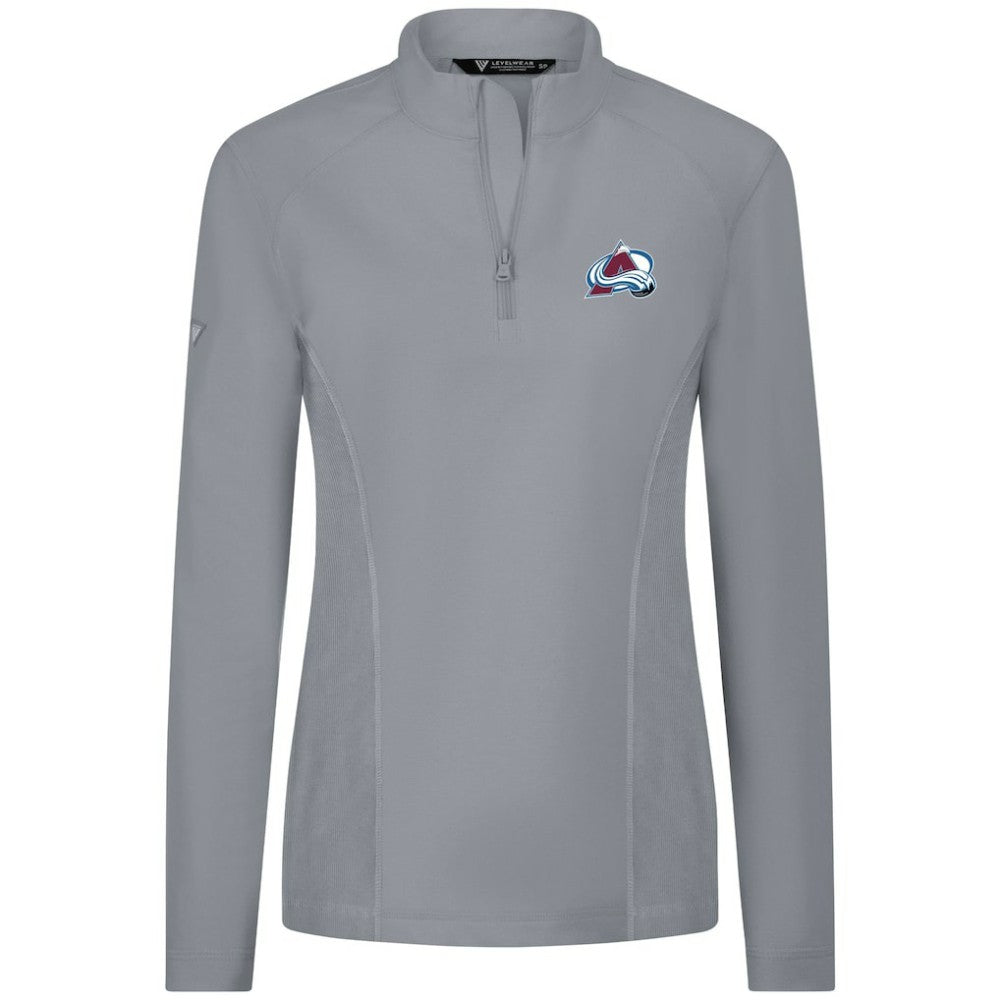 Colorado Avalanche Levelwear Women's Upright Quarter-Zip Pullover - Gray | NHL discount
