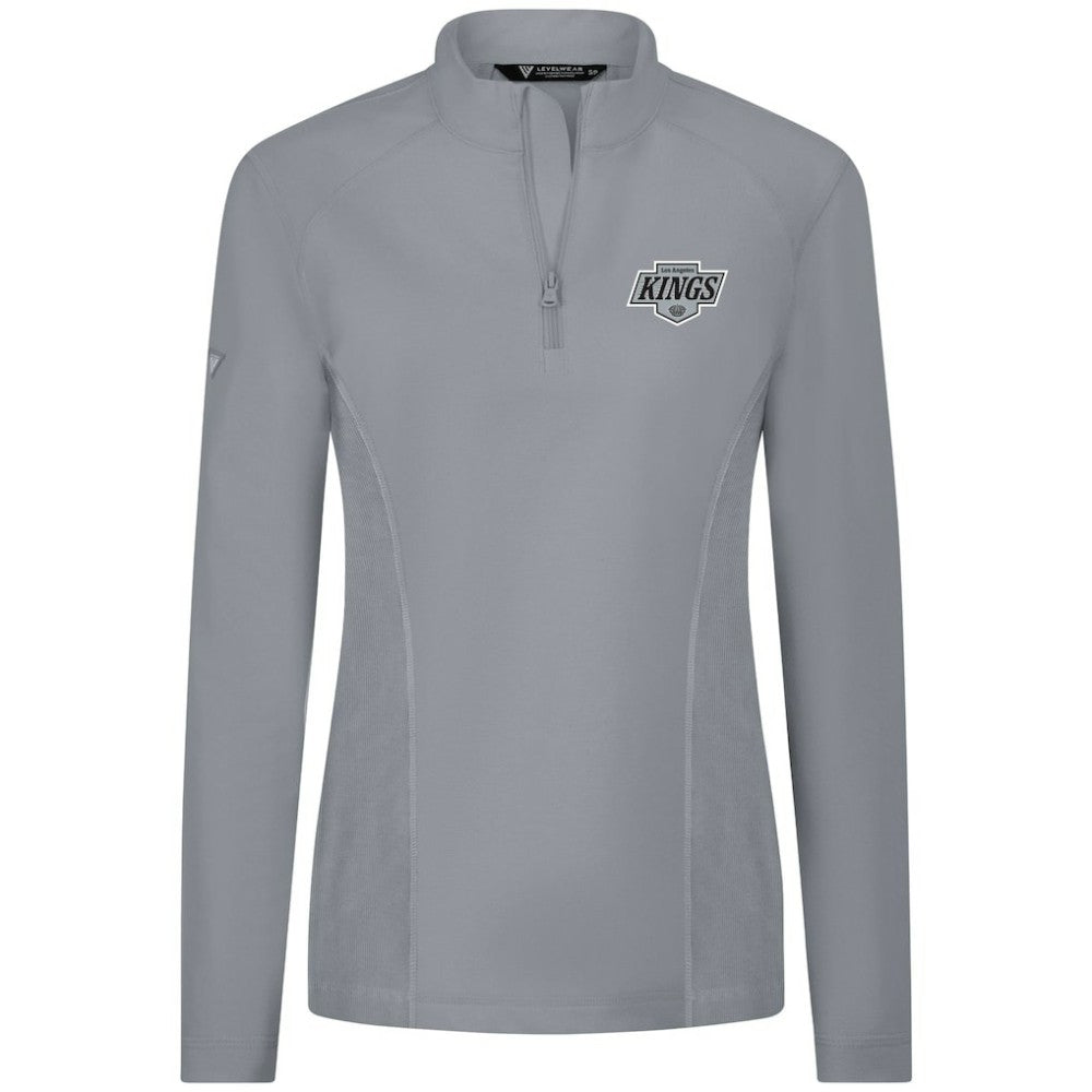 Los Angeles Kings Levelwear Women's Upright Quarter-Zip Pullover - Gray | NHL near me