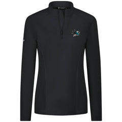 San Jose Sharks Levelwear Women's Upright Quarter-Zip Pullover - Black | NHL discount