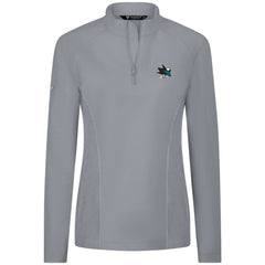 San Jose Sharks Levelwear Women's Upright Quarter-Zip Pullover - Gray | NHL discount