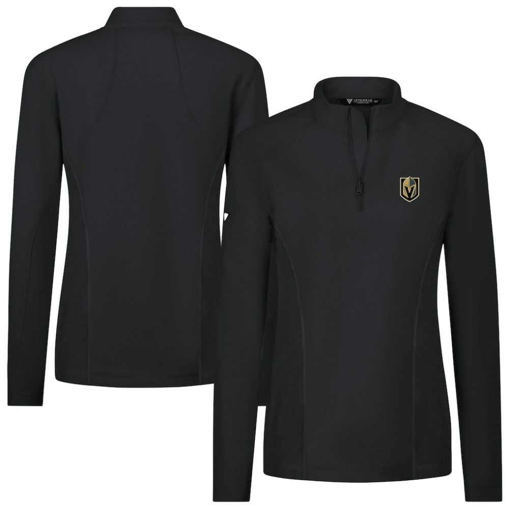 Vegas Golden Knights Levelwear Women's Upright Quarter-Zip Pullover - Black | NHL discount