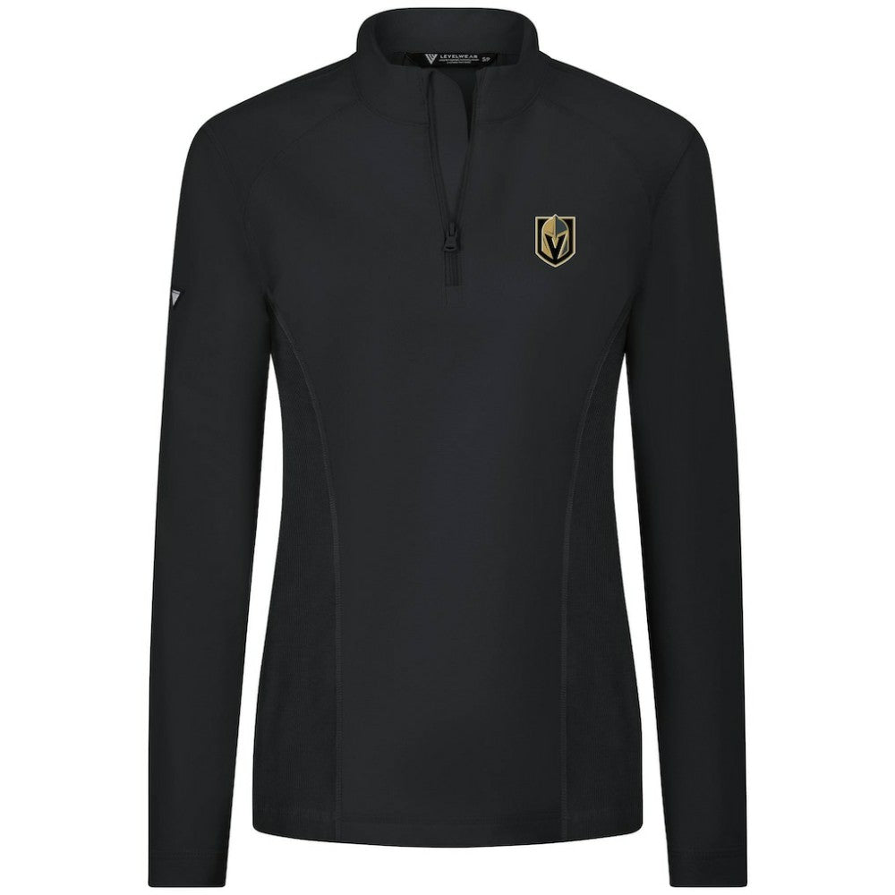 Vegas Golden Knights Levelwear Women's Upright Quarter-Zip Pullover - Black | NHL discount