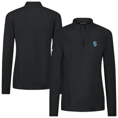 Seattle Kraken Levelwear Women's Upright Quarter-Zip Pullover - Black | NHL near me