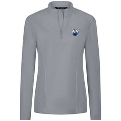 Edmonton Oilers Levelwear Women's Upright Quarter-Zip Pullover - Gray | NHL Clearance