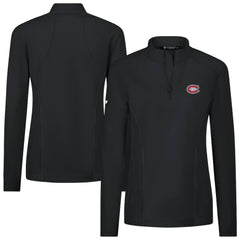 Montreal Canadiens Levelwear Women's Upright Quarter-Zip Pullover - Black | NHL discount