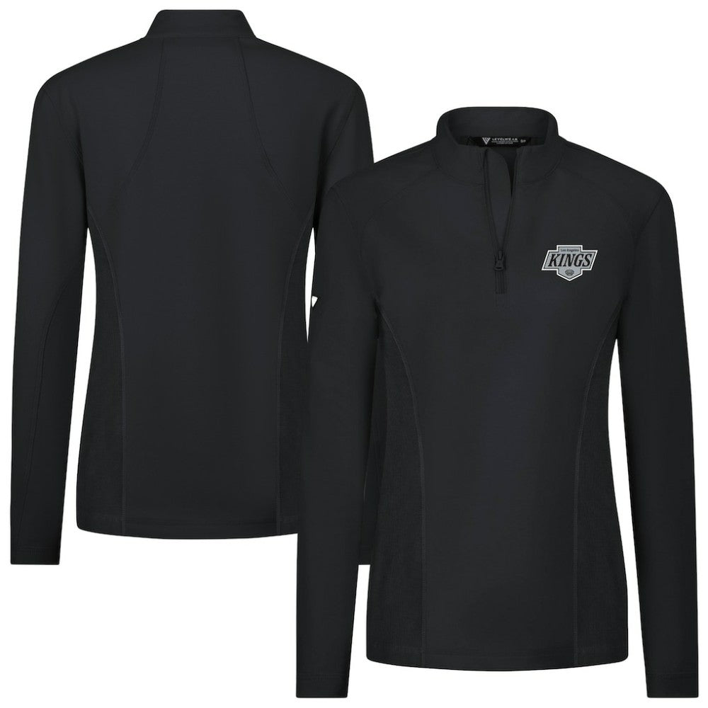 Los Angeles Kings Levelwear Women's Upright Quarter-Zip Pullover - Black | NHL on sale