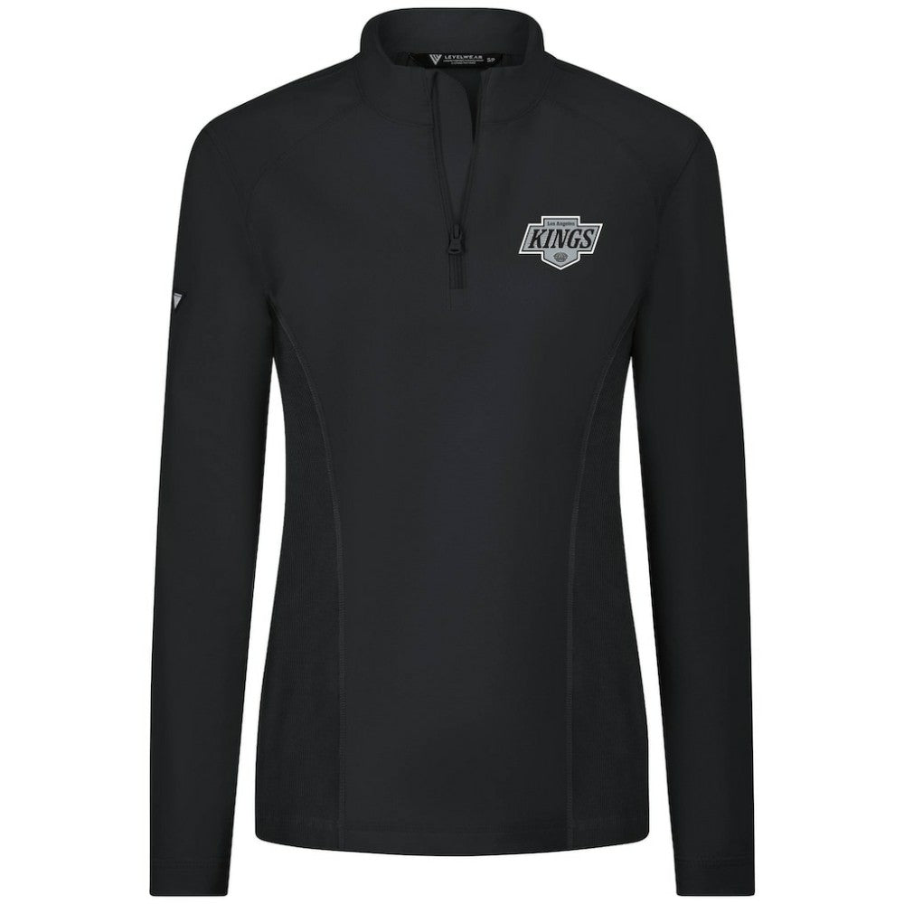 Los Angeles Kings Levelwear Women's Upright Quarter-Zip Pullover - Black | NHL on sale