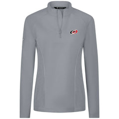 Carolina Hurricanes Levelwear Women's Upright Quarter-Zip Pullover - Gray | NHL Lifestyle