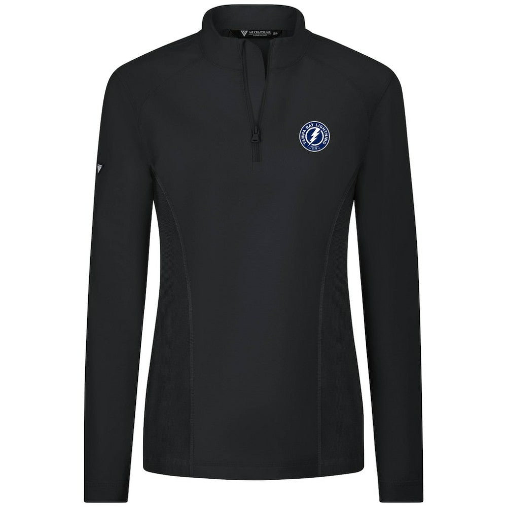 Tampa Bay Lightning Levelwear Women's Upright Quarter-Zip Pullover - Black | NHL on sale