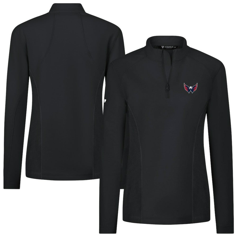 Washington Capitals Levelwear Women's Upright Quarter-Zip Pullover - Black | NHL near me