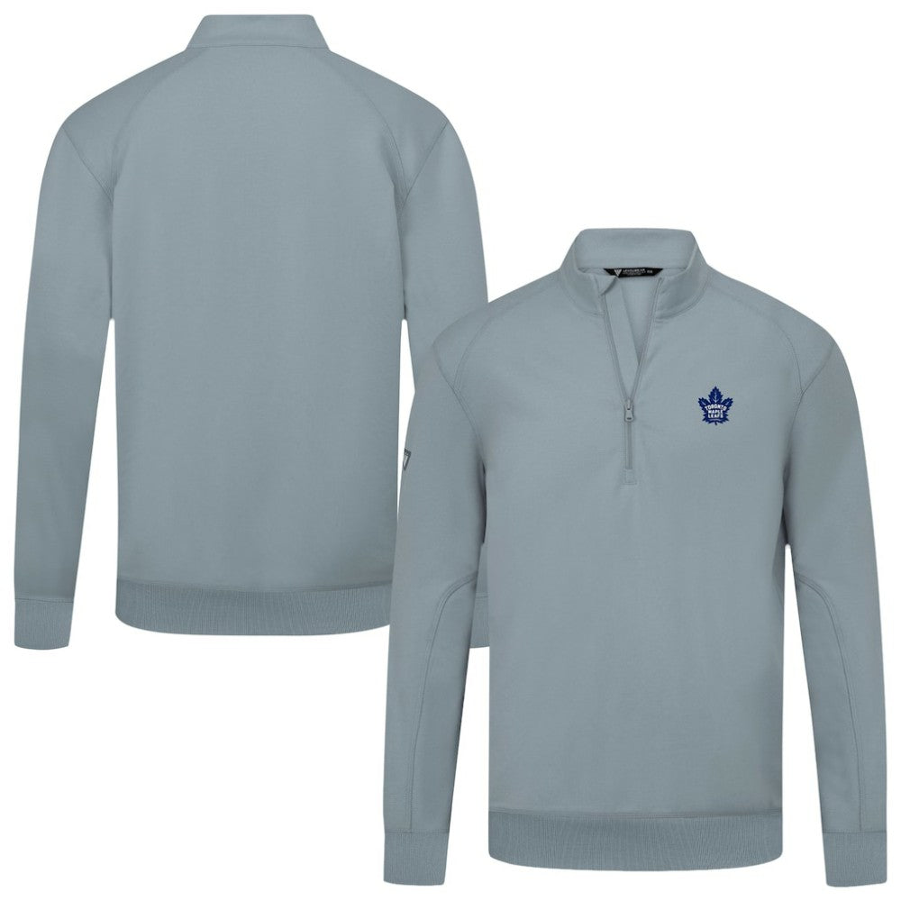 Toronto Maple Leafs Levelwear Upright Tri-Blend Quarter-Zip Pullover - Gray | NHL Lifestyle