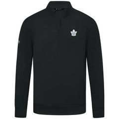 Toronto Maple Leafs Levelwear Upright Tri-Blend Quarter-Zip Pullover - Black | NHL Clearance