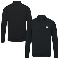 Vancouver Canucks Levelwear Upright Tri-Blend Quarter-Zip Pullover - Black | NHL near me