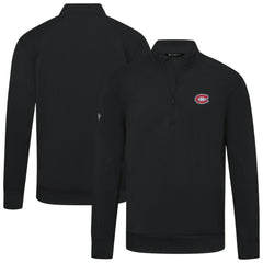 Montreal Canadiens Levelwear Upright Tri-Blend Quarter-Zip Pullover - Black | NHL online
