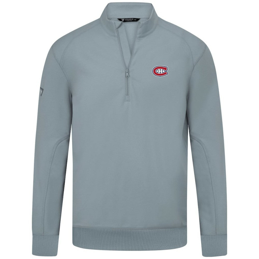 Montreal Canadiens Levelwear Upright Tri-Blend Quarter-Zip Pullover - Gray | NHL online