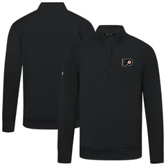 Philadelphia Flyers Levelwear Upright Tri-Blend Quarter-Zip Pullover - Black | NHL near me