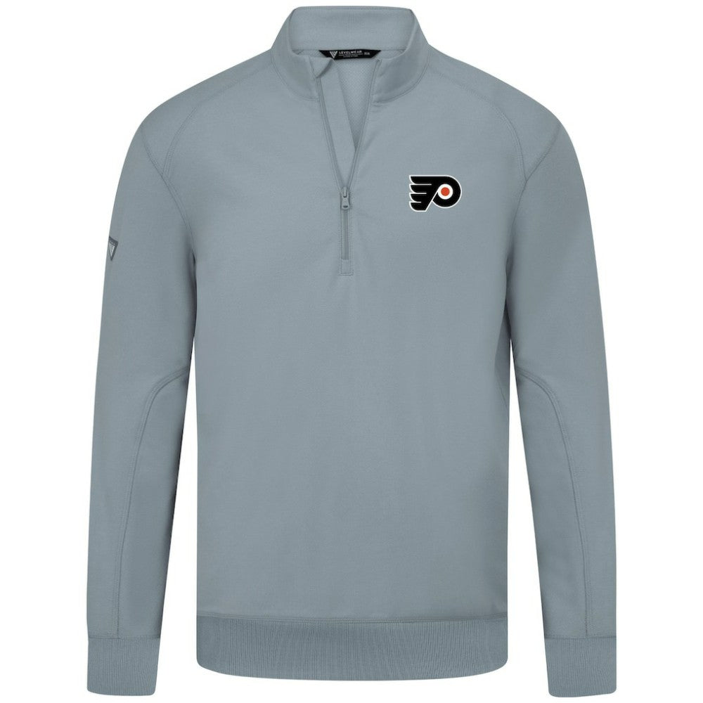 Philadelphia Flyers Levelwear Upright Tri-Blend Quarter-Zip Pullover - Gray | NHL sale