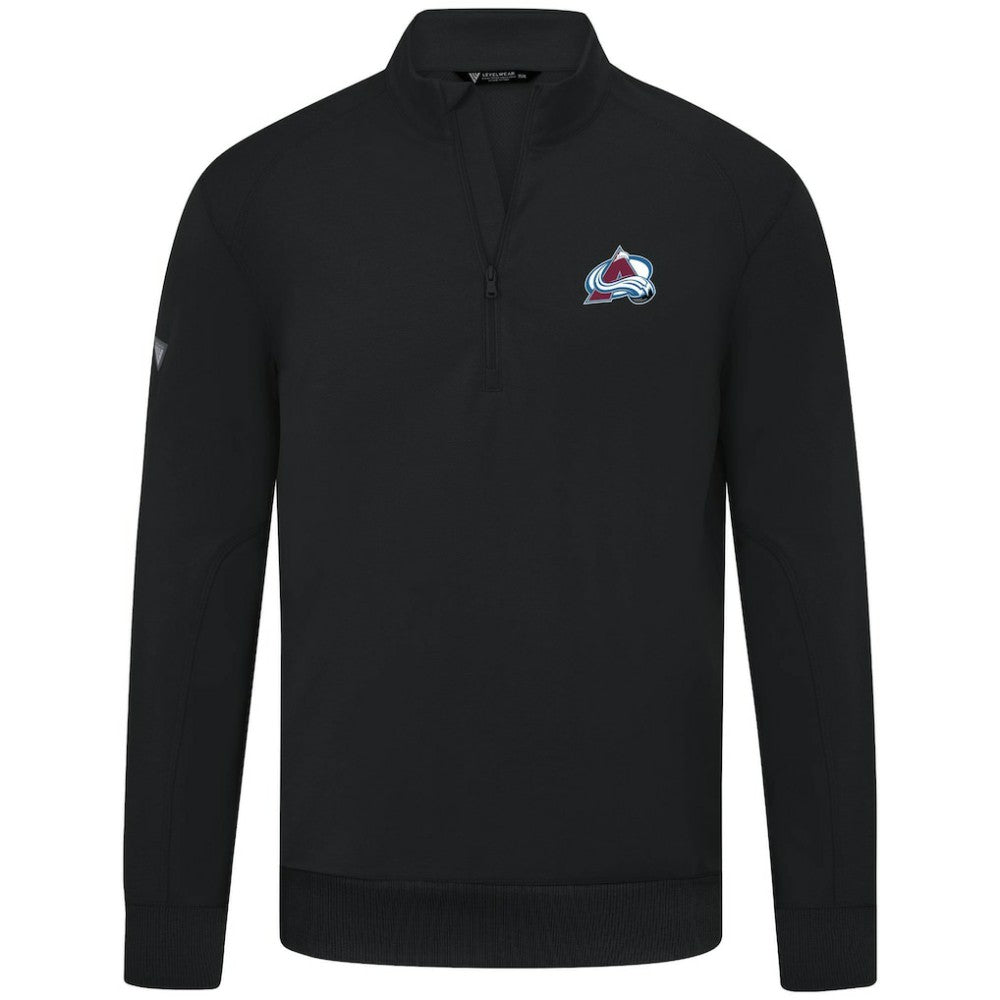 Colorado Avalanche Levelwear Upright Tri-Blend Quarter-Zip Pullover - Black | NHL online