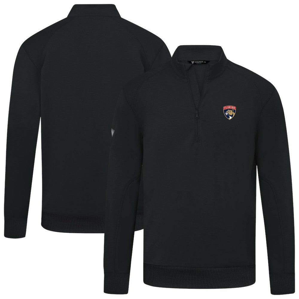 Florida Panthers Levelwear Upright Tri-Blend Quarter-Zip Pullover - Black | NHL discount