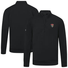 Florida Panthers Levelwear Upright Tri-Blend Quarter-Zip Pullover - Black | NHL discount