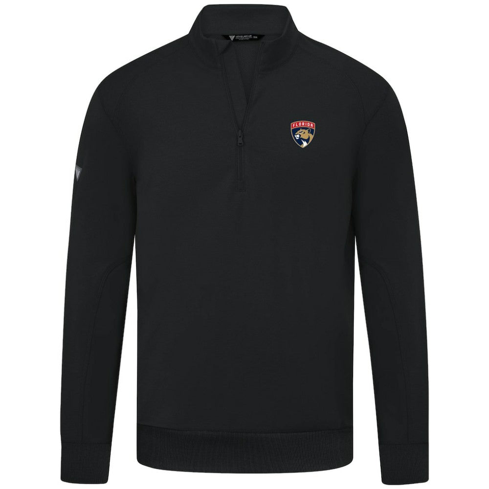 Florida Panthers Levelwear Upright Tri-Blend Quarter-Zip Pullover - Black | NHL discount