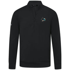 San Jose Sharks Levelwear Upright Tri-Blend Quarter-Zip Pullover - Black | NHL online