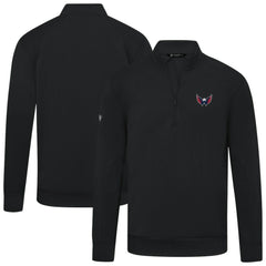 Washington Capitals Levelwear Upright Tri-Blend Quarter-Zip Pullover - Black | NHL sale