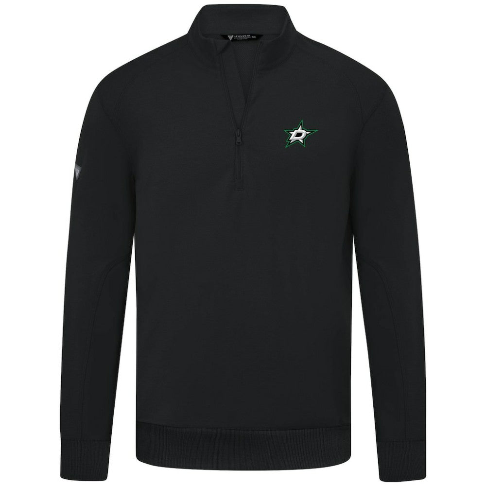 Dallas Stars Levelwear Upright Tri-Blend Quarter-Zip Pullover - Black | NHL sale