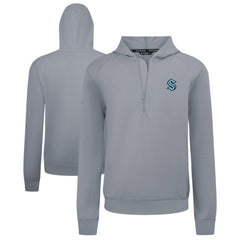 Seattle Kraken Levelwear Technic Quarter-Zip Pullover Hoodie - Gray | NHL sale