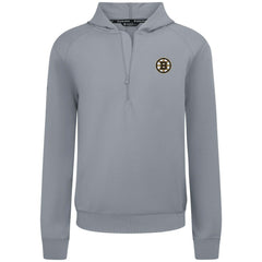 Boston Bruins Levelwear Technic Quarter-Zip Pullover Hoodie - Gray | NHL Clearance