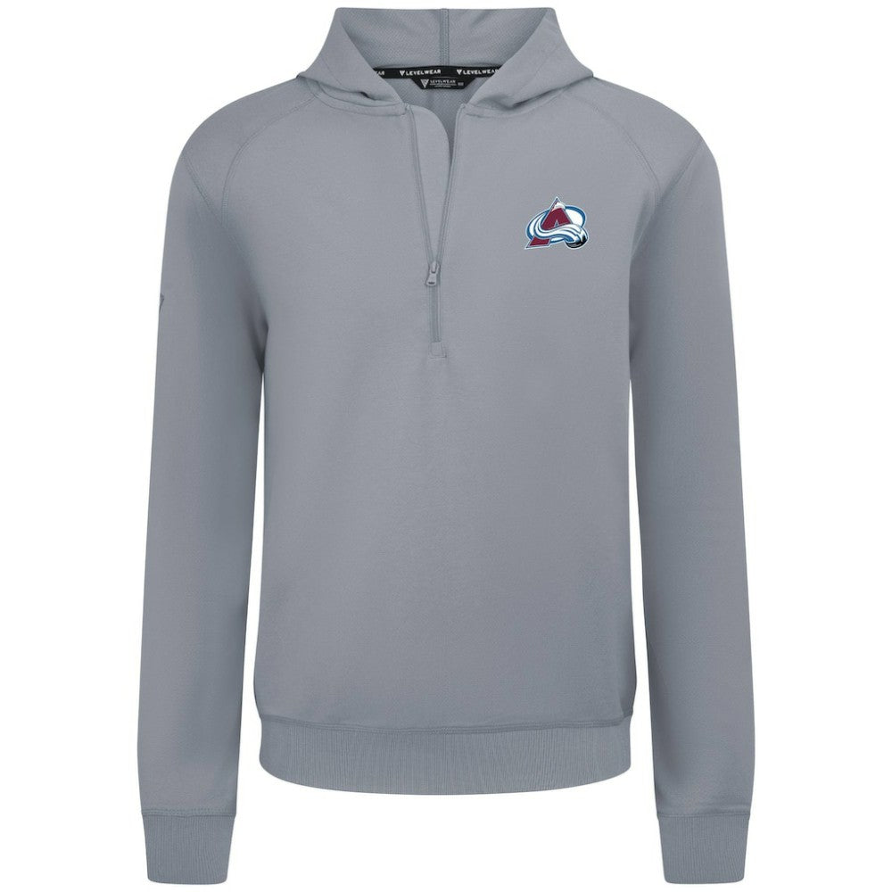Colorado Avalanche Levelwear Technic Quarter-Zip Pullover Hoodie - Gray | NHL near me