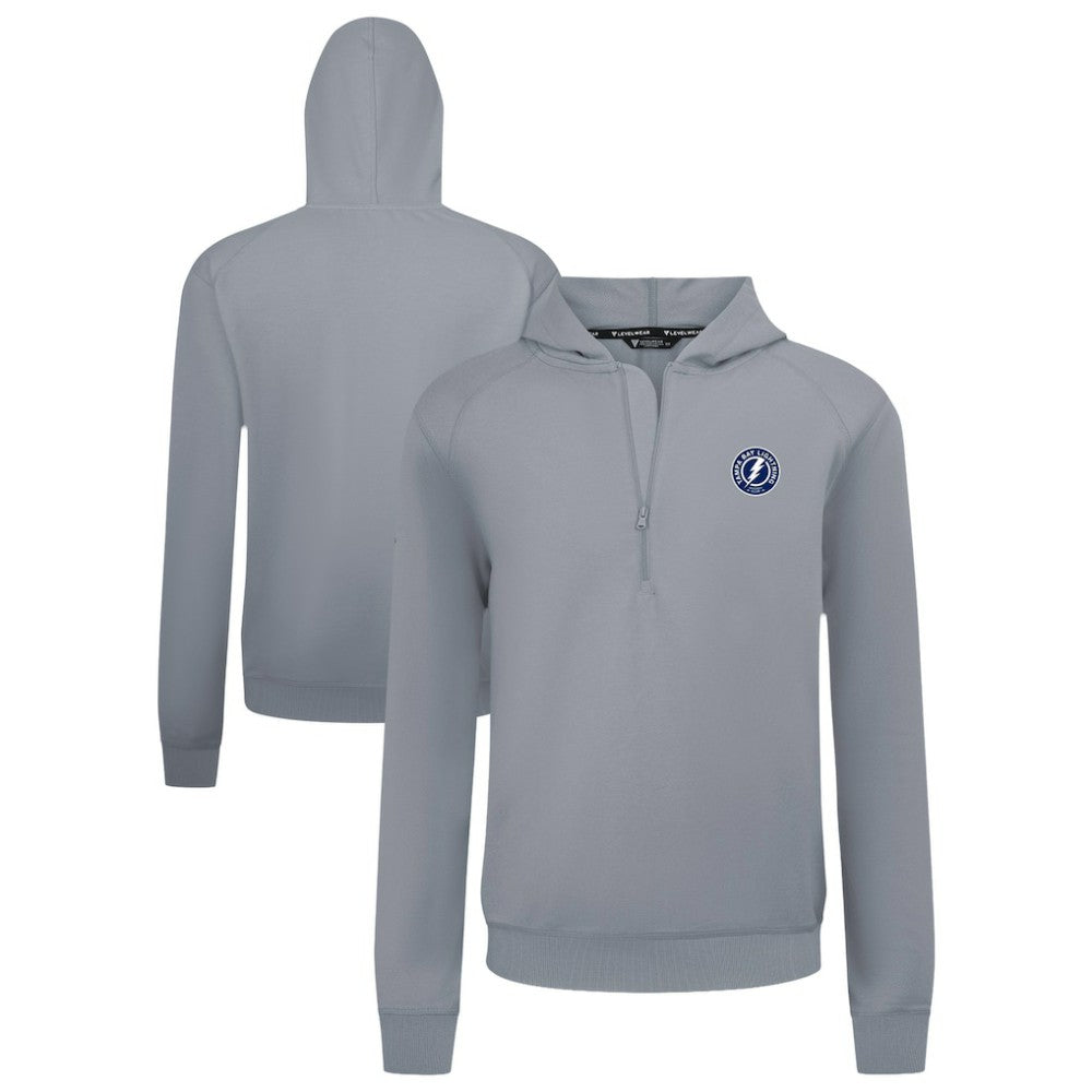 Tampa Bay Lightning Levelwear Technic Quarter-Zip Pullover Hoodie - Gray | NHL sale