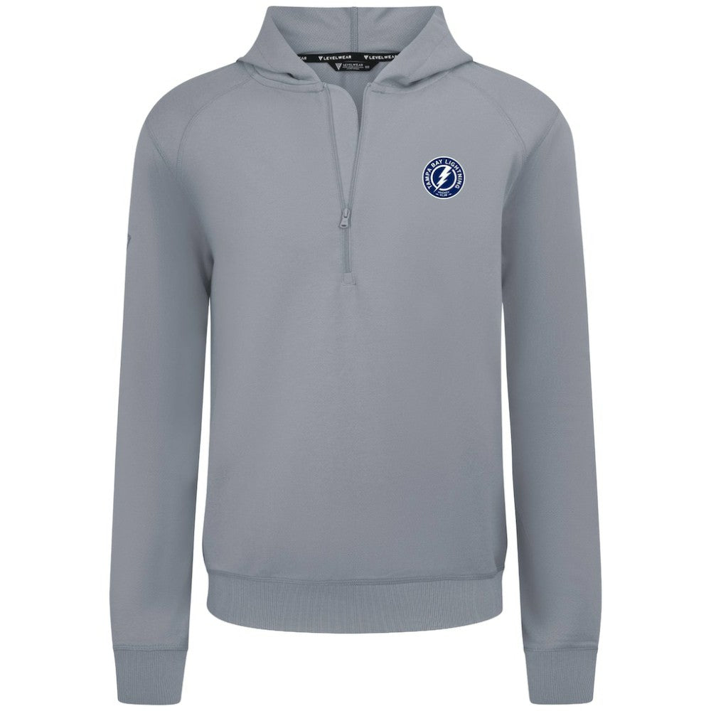 Tampa Bay Lightning Levelwear Technic Quarter-Zip Pullover Hoodie - Gray | NHL sale