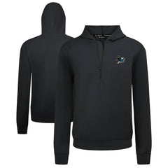 San Jose Sharks Levelwear Technic Quarter-Zip Pullover Hoodie - Black | NHL near me