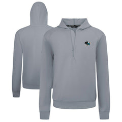 San Jose Sharks Levelwear Technic Quarter-Zip Pullover Hoodie - Gray | NHL near me