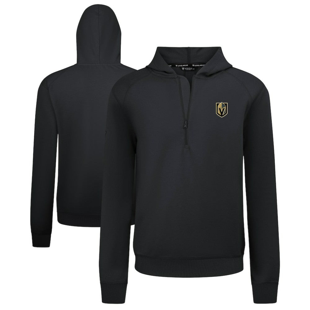 Vegas Golden Knights Levelwear Technic Quarter-Zip Pullover Hoodie - Black | NHL sale