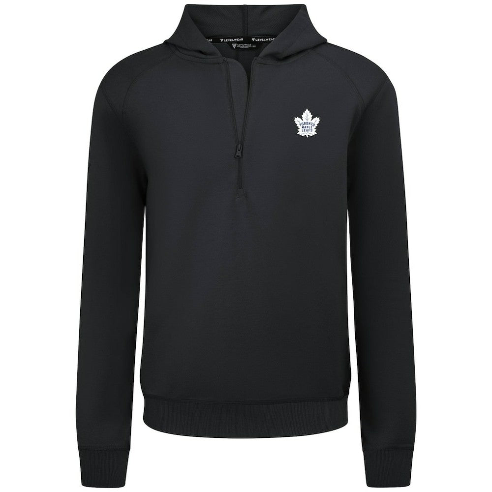 Toronto Maple Leafs Levelwear Technic Quarter-Zip Pullover Hoodie - Black | NHL discount