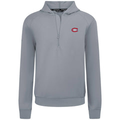 Montreal Canadiens Levelwear Technic Quarter-Zip Pullover Hoodie - Gray | NHL Clearance