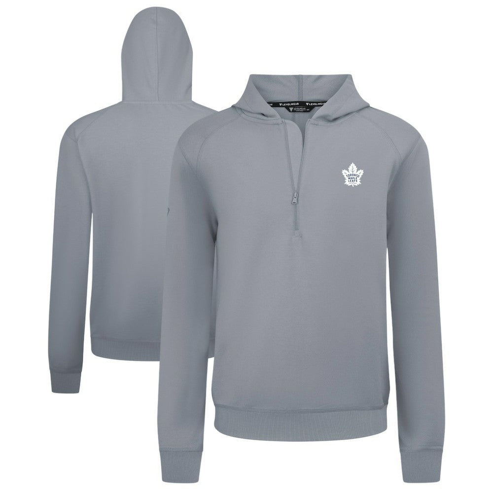 Toronto Maple Leafs Levelwear Technic Quarter-Zip Pullover Hoodie - Gray | NHL near me