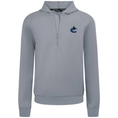 Vancouver Canucks Levelwear Technic Quarter-Zip Pullover Hoodie - Gray | NHL discount