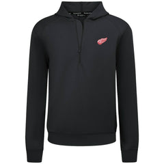 Detroit Red Wings Levelwear Technic Quarter-Zip Pullover Hoodie - Black | NHL discount