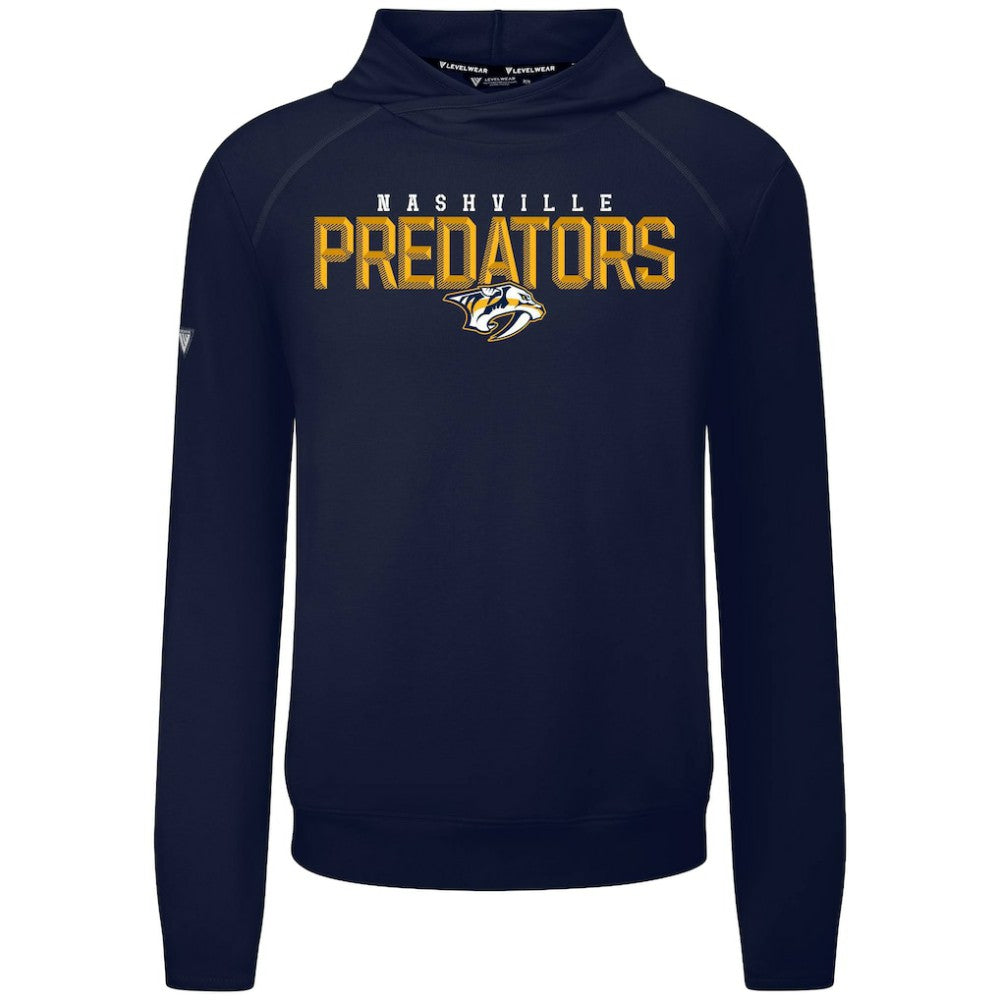 Nashville Predators Levelwear Mandate Carve Tri-Blend Pullover Hoodie - Navy | NHL online