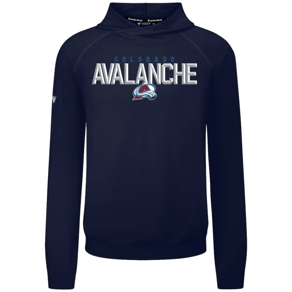 Colorado Avalanche Levelwear Mandate Carve Tri-Blend Pullover Hoodie - Navy | NHL online
