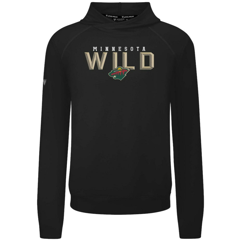 Minnesota Wild Levelwear Mandate Carve Tri-Blend Pullover Hoodie - Black | NHL online