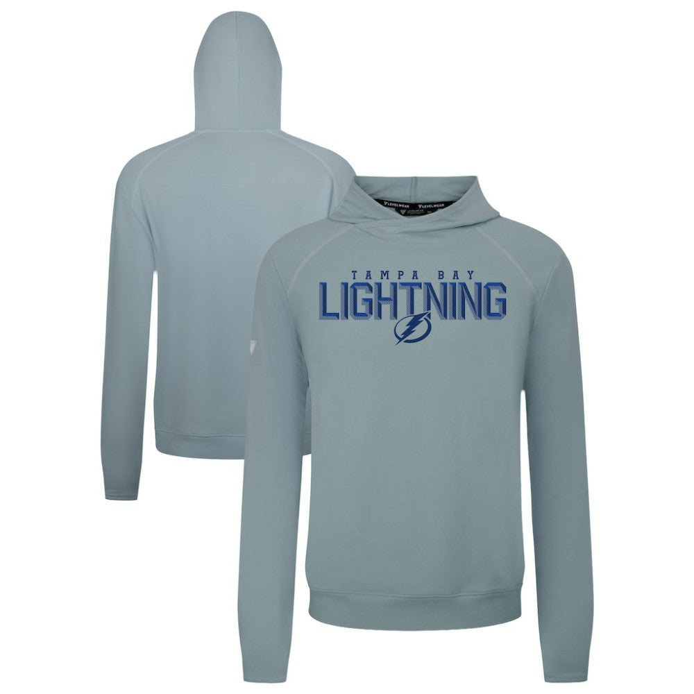 Tampa Bay Lightning Levelwear Mandate Carve Tri-Blend Pullover Hoodie - Gray | NHL discount