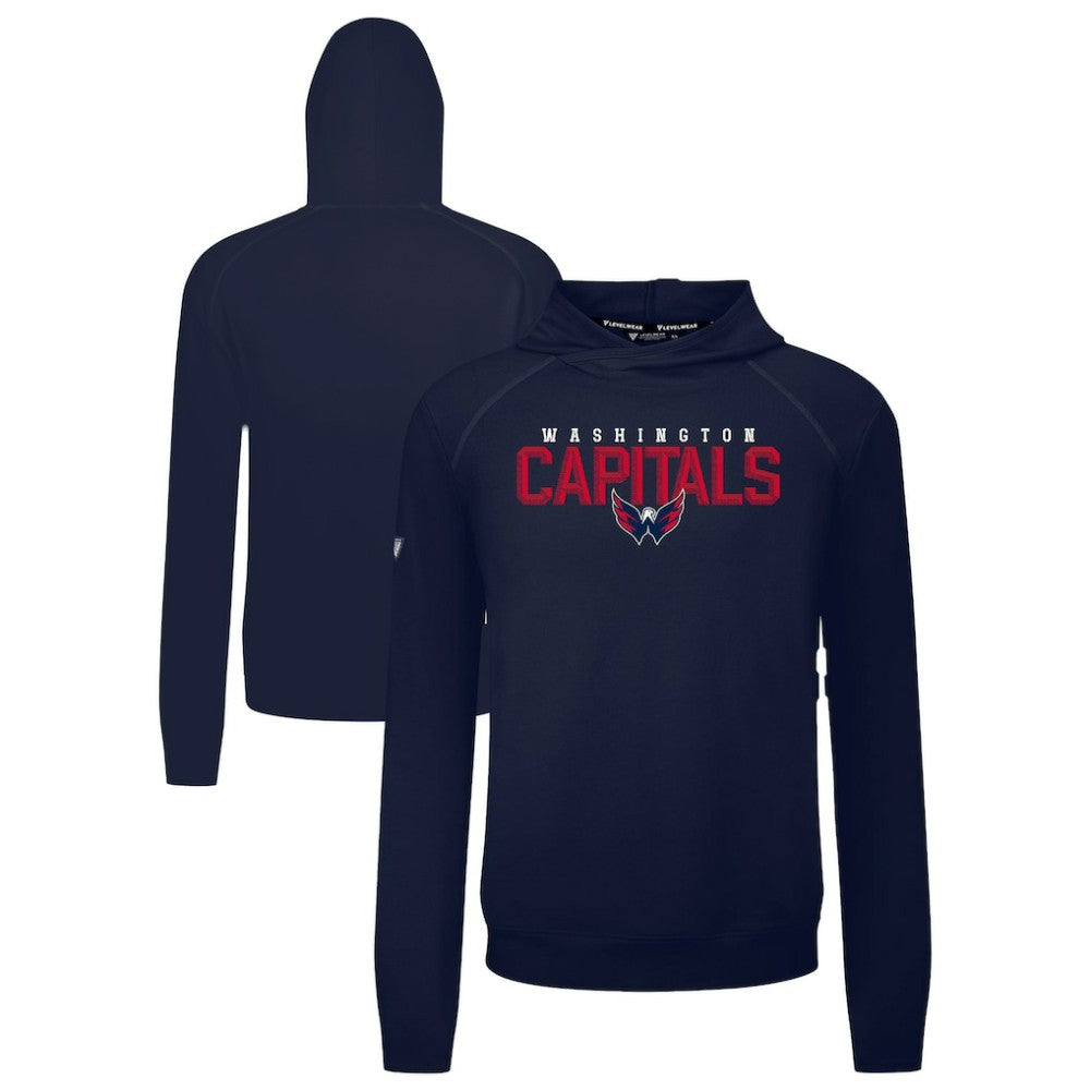 Washington Capitals Levelwear Mandate Carve Tri-Blend Pullover Hoodie - Navy | NHL discount