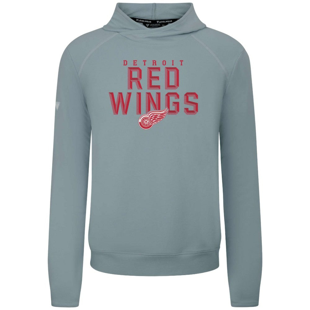 Detroit Red Wings Levelwear Mandate Carve Tri-Blend Pullover Hoodie - Gray | NHL near me